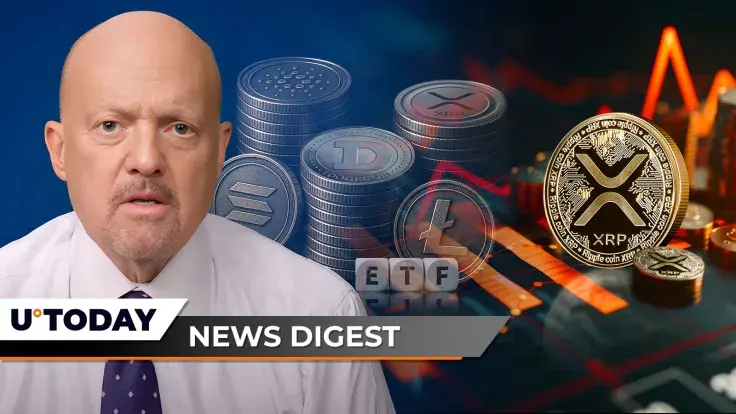 Jim Cramer Says Buy Crypto; XRP, SOL, ADA, DOGE, and LTC Face ETF Withdrawals; $154 Million XRP Trade Ends in Disaster — Crypto News Digest