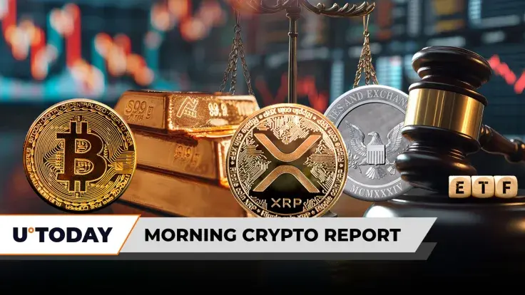Morning Crypto Report: Bitcoin to Lose 50% Against Gold? SEC to Decide on 6 XRP ETFs in 5 Days, Binance Announces $283 Million Repayment