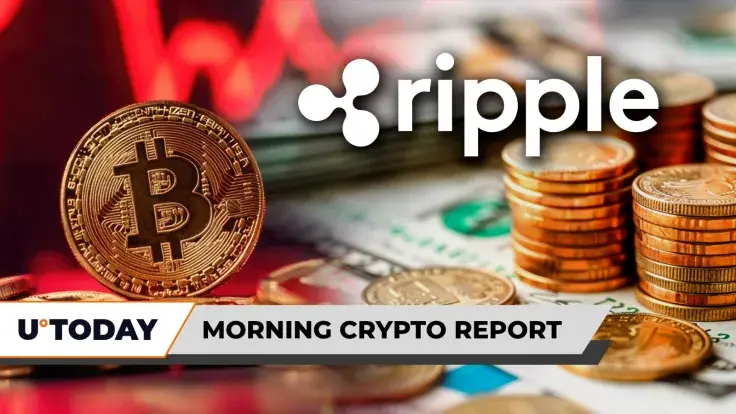 Morning Crypto Report: Bitcoin Falls Under $105,000, New $1 Billion Ripple Deal, XRP Has CEO Debate, Binance Under Scrutiny in France
