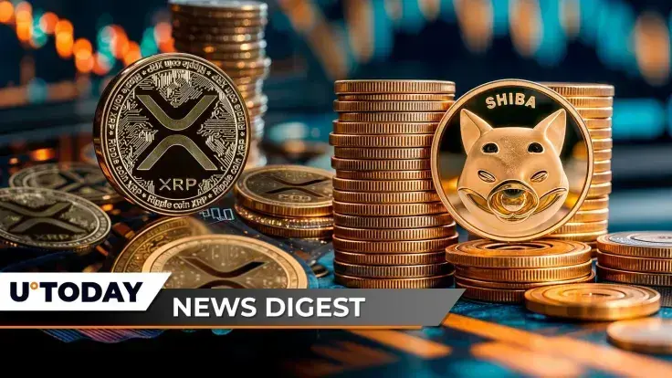 $642 Million in Bitcoin and Ethereum Moved by BlackRock in Minutes, XRP ETF Sees $15 Million Outflow in First Week, Shiba Inu (SHIB) Volume Hits Near-Zero Level — Crypto News Digest