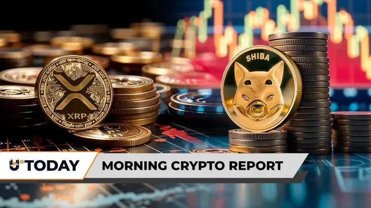 Morning Crypto Report: XRP Hit by 10,250% Liquidation Imbalance, Shiba Inu (SHIB) Bleeds $420 Million in 24 Hours, Binance Founder CZ Reacts to Bitcoin Below $100,000