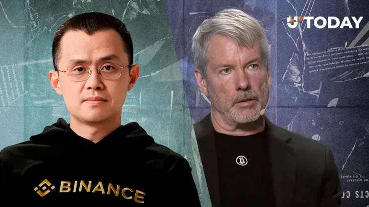 CZ Meets Michael Saylor in Person for the First Time