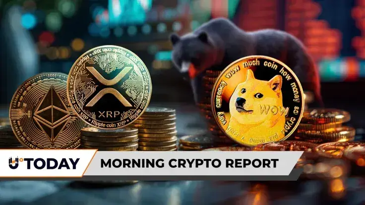 Morning Crypto Report: XRP to Dethrone Ethereum in 2026? Dogecoin Prints Abnormal $0 as Bears Disappear, Cardano Sees 157.6% Spike in 'New ADA' Trading