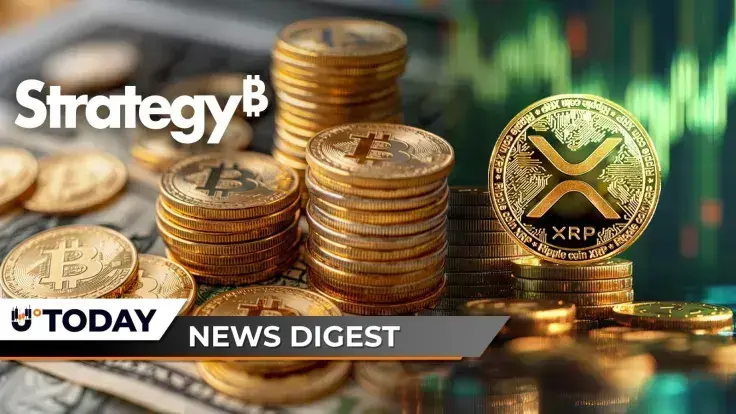 XRP Hits Insane 8,700% Liquidation Imbalance, Ripple Snatches Major Banking Partnership, Saylor's Strategy Buying BTC Again, SHIB Volume Collapses — Top Weekly Crypto News