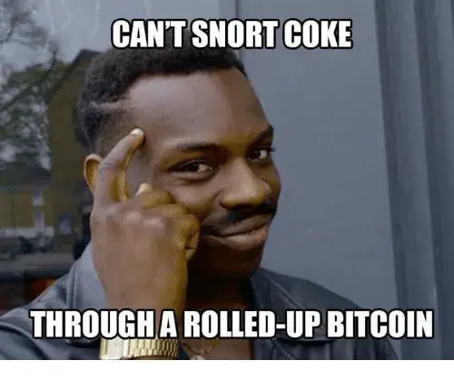 Rolled-up Bitcoin