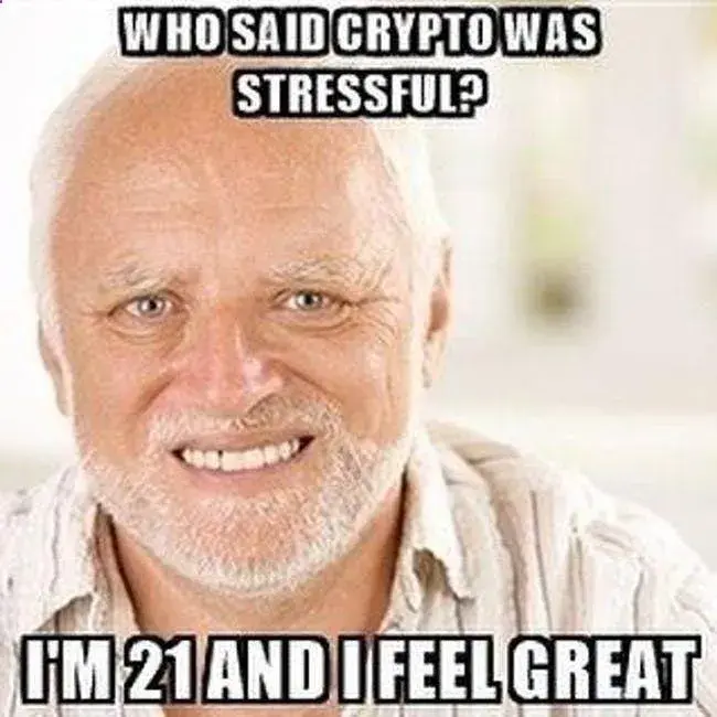 Crypto was stressful
