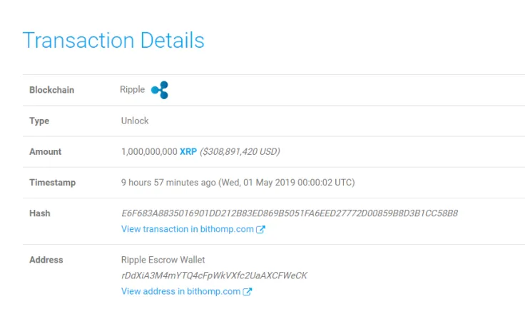 Ripple releases another portion of XRP