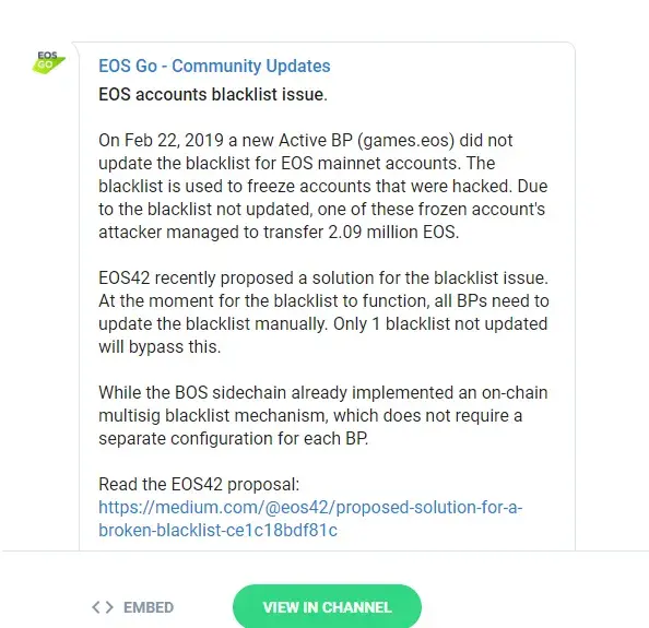 Hacker Gets Away with 2.09 Mln EOS Due to Failed Blacklist Update, Huobi Blocks Its EOS Accounts to Find Culprit