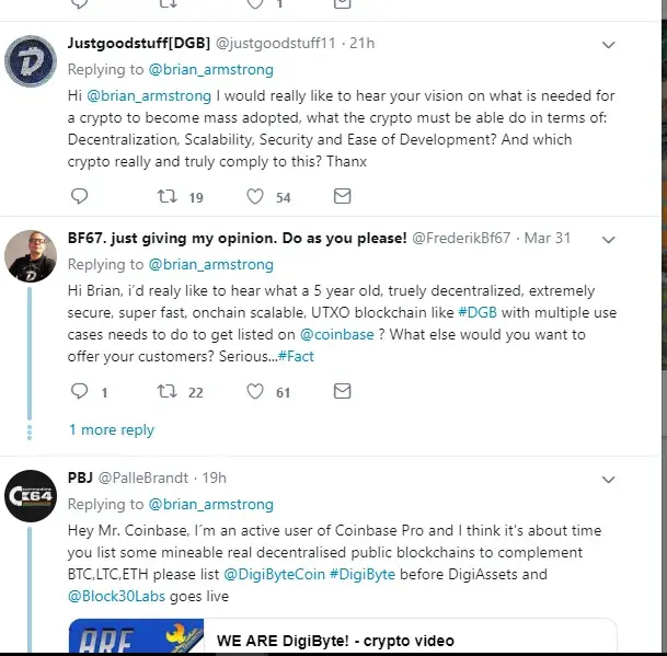 The DigiByte community rushes forward
