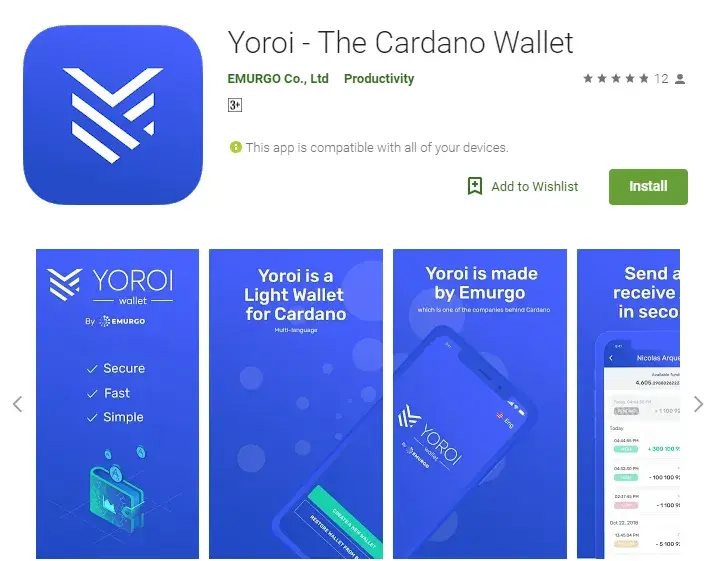 Yoroi Android app