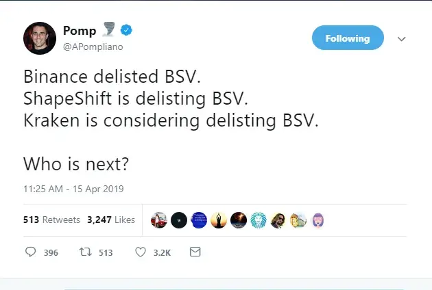 ShapeShift, Bitrue Ditching Bitcoin SV, Kraken Is Likely to as Well – Community Joins Forces Against Craig-Fake-Satoshi-Wright