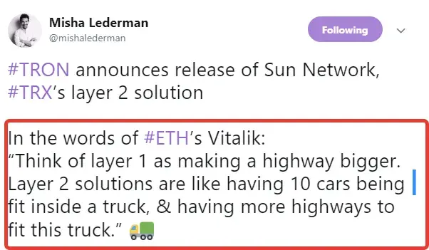 Justin Sun Promises to Release Sun Network Soon – Tron’s Layer 2 Solution for 100% Scalability