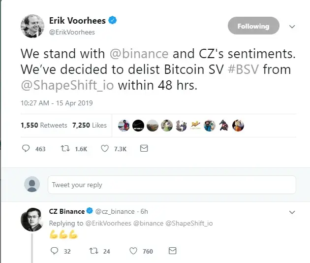 ShapeShift, Bitrue Ditching Bitcoin SV, Kraken Is Likely to as Well – Community Joins Forces Against Craig-Fake-Satoshi-Wright