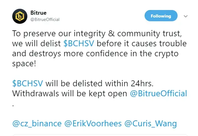 ShapeShift, Bitrue Ditching Bitcoin SV, Kraken Is Likely to as Well – Community Joins Forces Against Craig-Fake-Satoshi-Wright