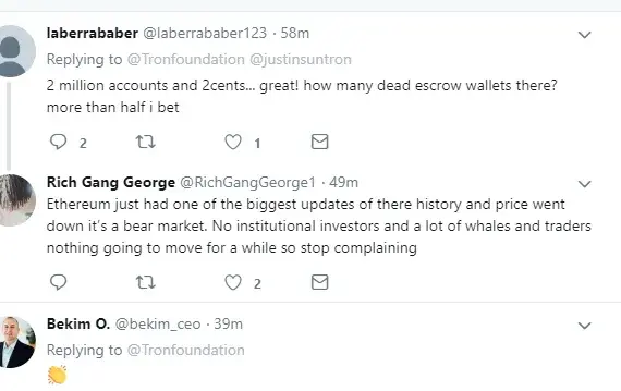 Tron’s recent milestones