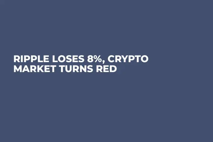 Ripple Loses 8%, Crypto Market Turns Red