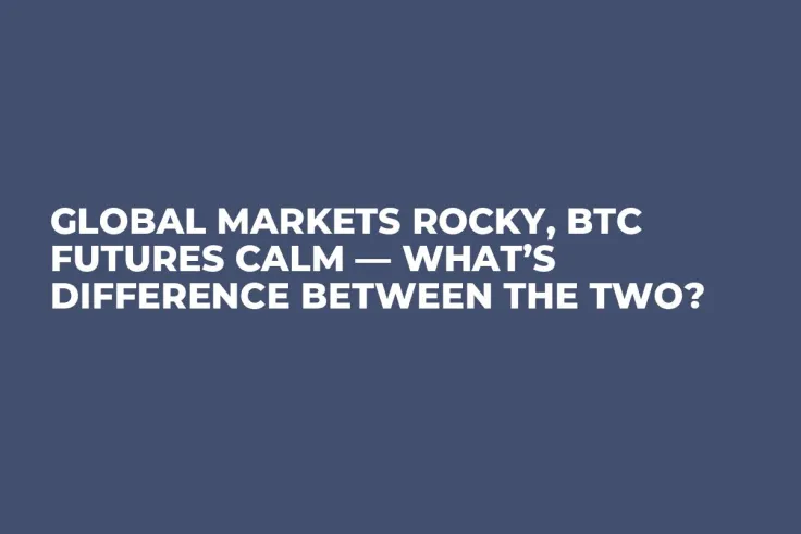 Global Markets Rocky, BTC Futures Calm — What’s Difference Between the Two?