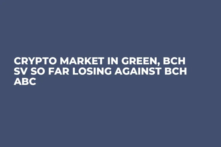 Crypto Market in Green, BCH SV So Far Losing Against BCH ABC