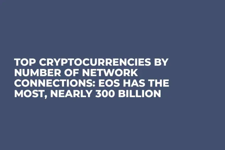 Top Cryptocurrencies by Number of Network Connections: EOS Has the Most, Nearly 300 Billion