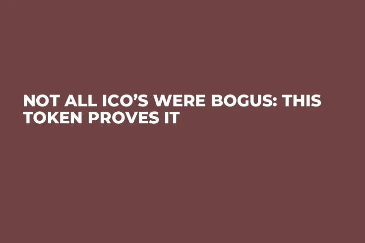 Not All ICO’s Were Bogus: This Token Proves It