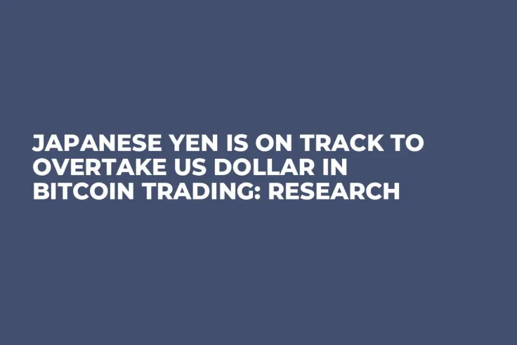Japanese Yen Is On Track to Overtake US Dollar in Bitcoin Trading: Research 