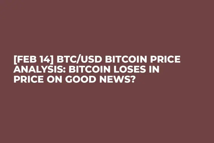 [FEB 14] BTC/USD Bitcoin Price Analysis: Bitcoin Loses in Price on Good News?