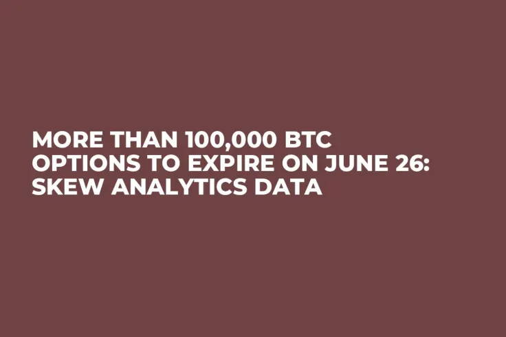 More Than 100,000 BTC Options to Expire on June 26: Skew Analytics Data