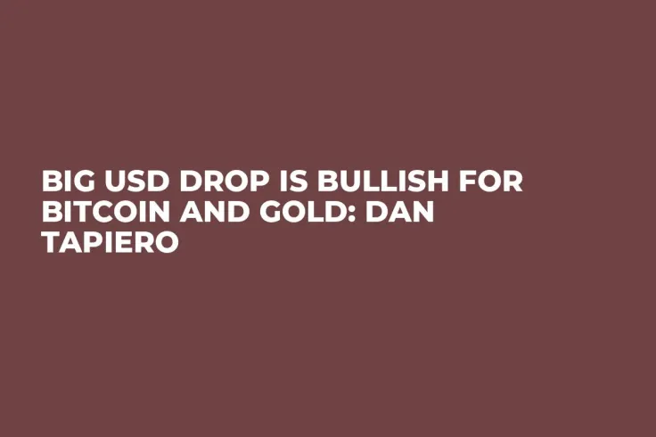Big USD Drop Is Bullish for Bitcoin and Gold: Dan Tapiero 
