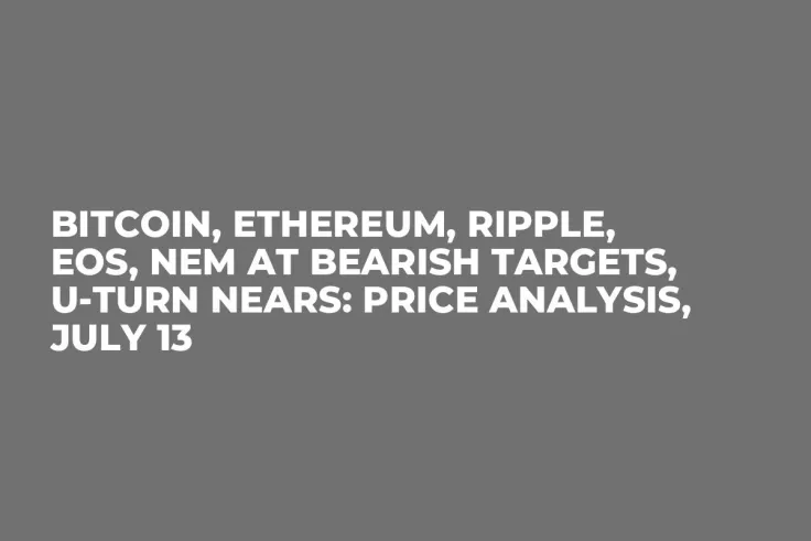 Bitcoin, Ethereum, Ripple, EOS, NEM at Bearish Targets, U-Turn Nears: Price Analysis, July 13