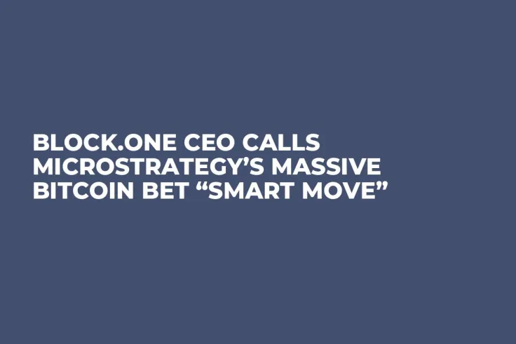 Block.one CEO Calls MicroStrategy’s Massive Bitcoin Bet “Smart Move”