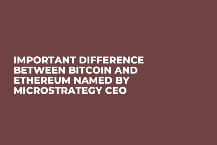 Important Difference Between Bitcoin and Ethereum Named by MicroStrategy CEO