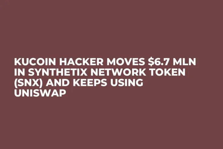 KuCoin Hacker Moves $6.7 Mln in Synthetix Network Token (SNX) and Keeps Using Uniswap