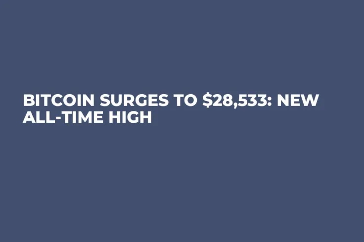 Bitcoin Surges to $28,533: New All-Time High