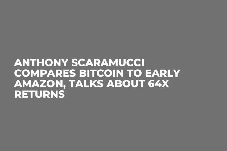 Anthony Scaramucci Compares Bitcoin to Early Amazon, Talks About 64x Returns 