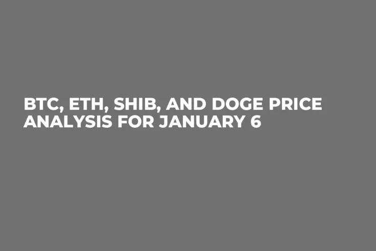 BTC, ETH, SHIB, and DOGE Price Analysis for January 6