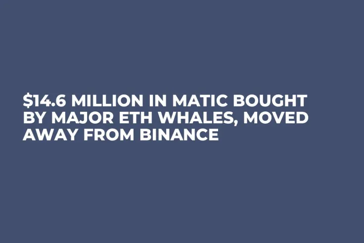 $14.6 Million in MATIC Bought by Major ETH Whales, Moved Away from Binance