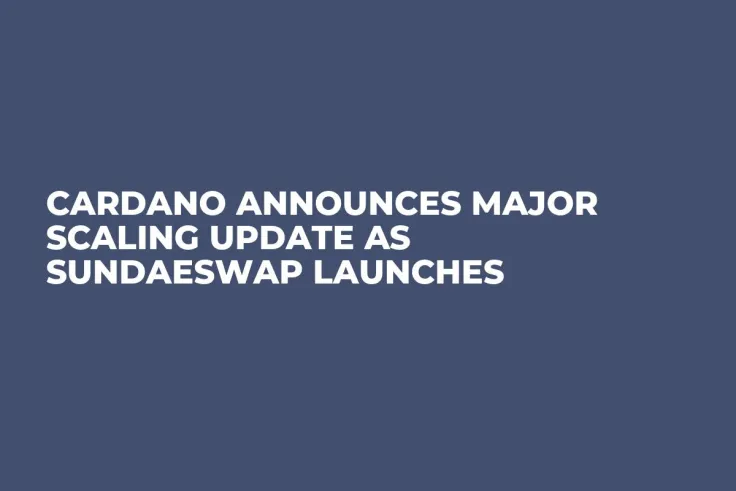 Cardano Announces Major Scaling Update as SundaeSwap Launches