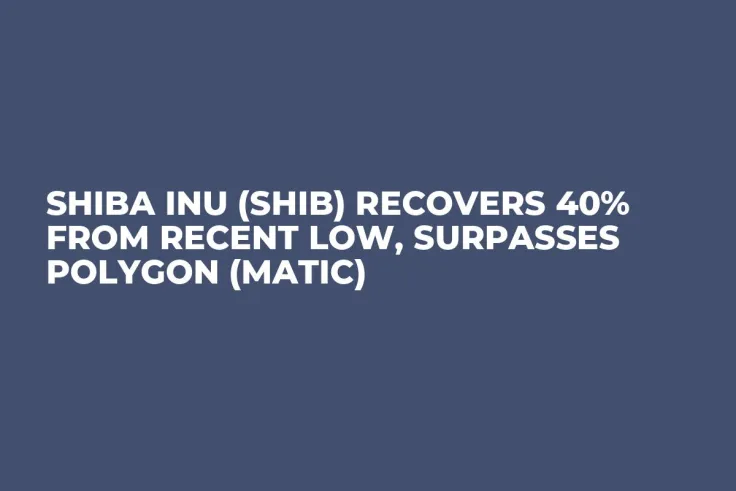 Shiba Inu (SHIB) Recovers 40% from Recent Low, Surpasses Polygon (MATIC)