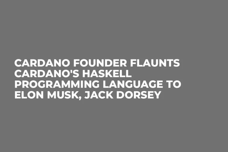Cardano Founder Flaunts Cardano's Haskell Programming Language to Elon Musk, Jack Dorsey