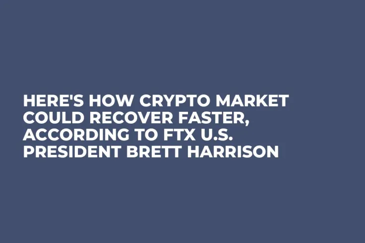 Here's How Crypto Market Could Recover Faster, According to FTX U.S. President Brett Harrison