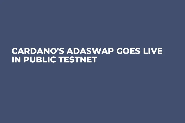 Сardano's AdaSwap Goes Live in Public Testnet