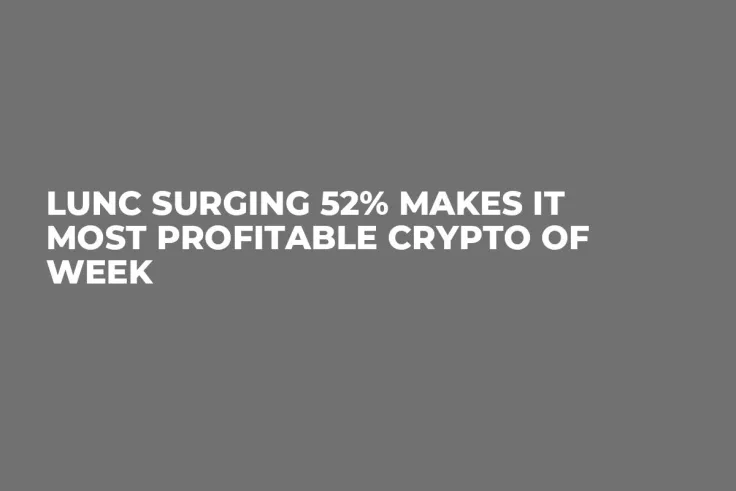 LUNC Surging 52% Makes It Most Profitable Crypto of Week