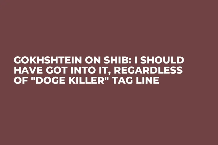 Gokhshtein on SHIB: I Should Have Got into It, Regardless of "DOGE Killer" Tag Line