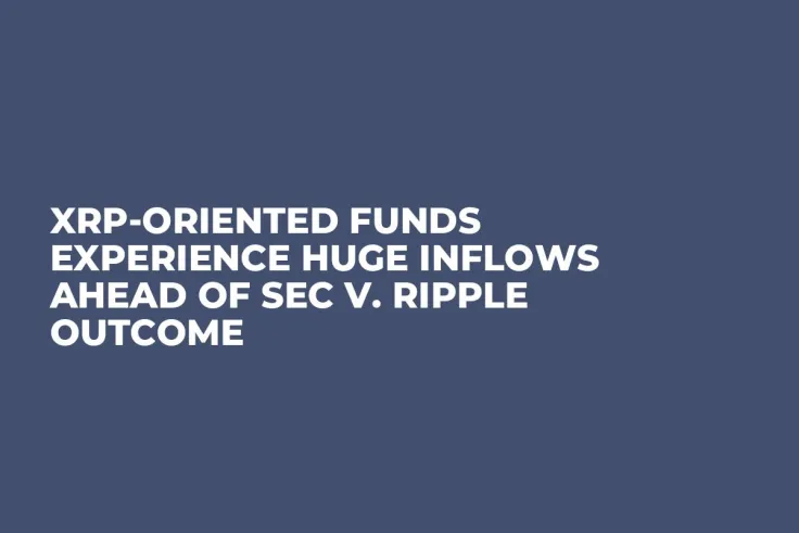 XRP-Oriented Funds Experience Huge Inflows Ahead of SEC v. Ripple Outcome