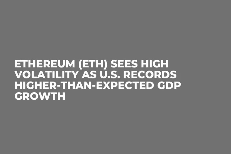 Ethereum (ETH) Sees High Volatility as U.S. Records Higher-Than-Expected GDP Growth