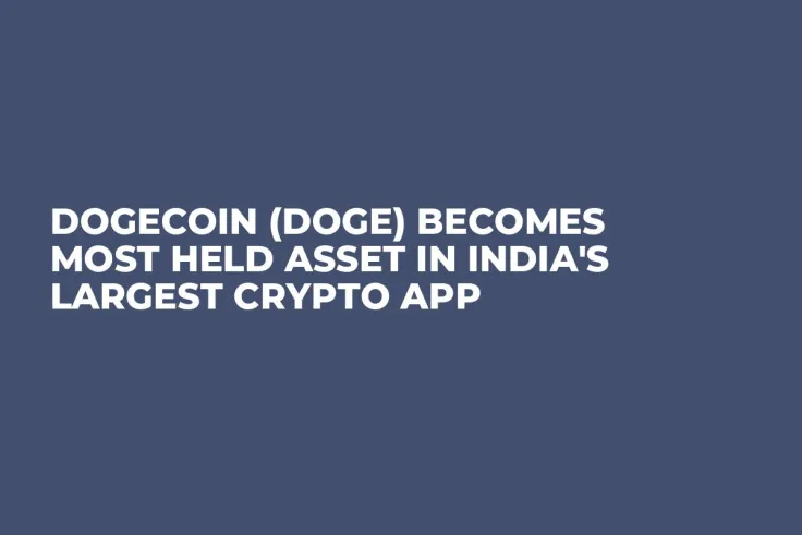 Dogecoin (DOGE) Becomes Most Held Asset in India's Largest Crypto App