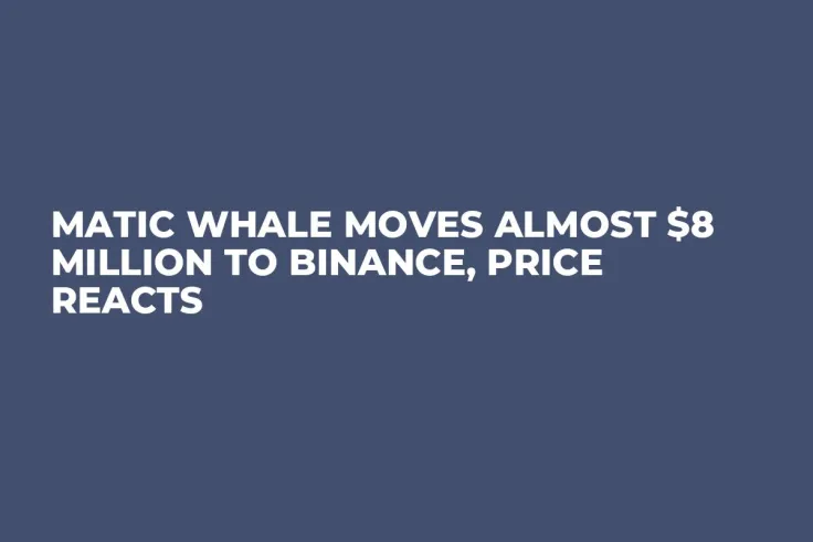 MATIC Whale Moves Almost $8 Million to Binance, Price Reacts