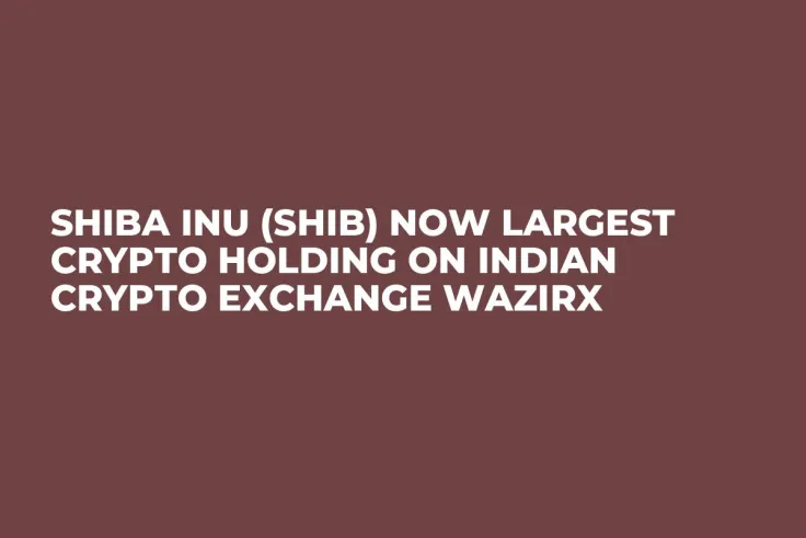 Shiba Inu (SHIB) Now Largest Crypto Holding on Indian Crypto Exchange WazirX