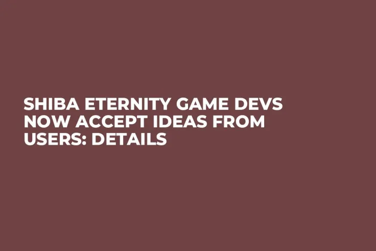Shiba Eternity Game Devs Now Accept Ideas from Users: Details