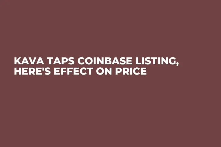 Kava Taps Coinbase Listing, Here's Effect on Price
